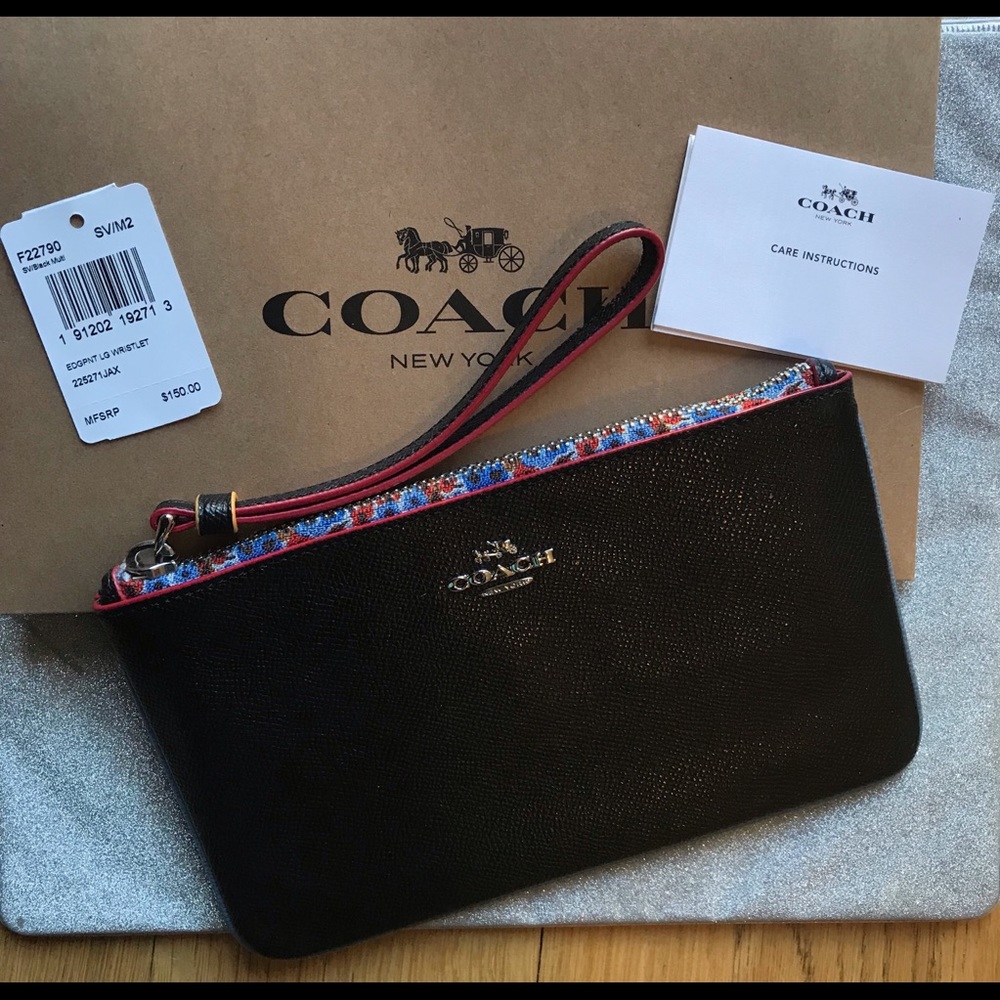 NWT Authentic Coach Wristlet